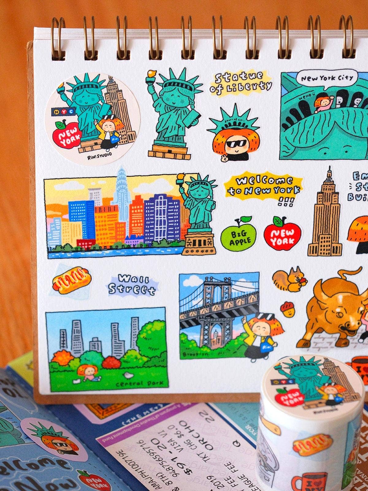 RiN! Studio New York City Die-Cut Washi Tape