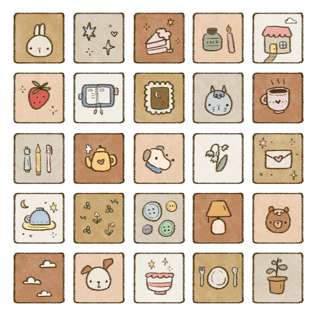 dana ate oatmeal! Patchwork Kiss Cut Sticker Roll