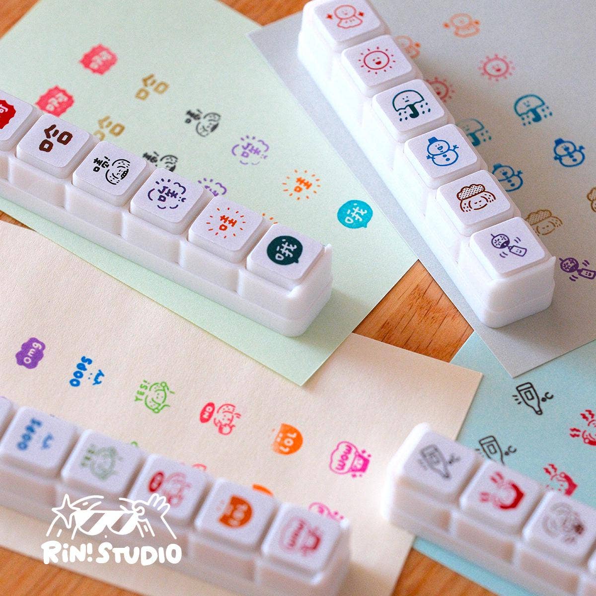 RiN! Studio Mini 6-in-1 Stamp - OMG