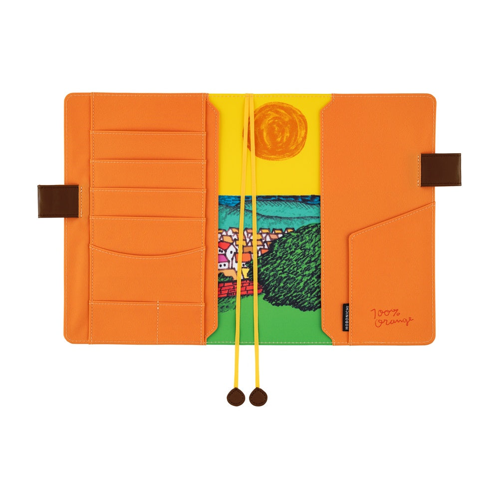 Hobonichi Techo A5 Cousin Planner Set - 100%ORANGE: Where’s the Squirrel Going (April Start)
