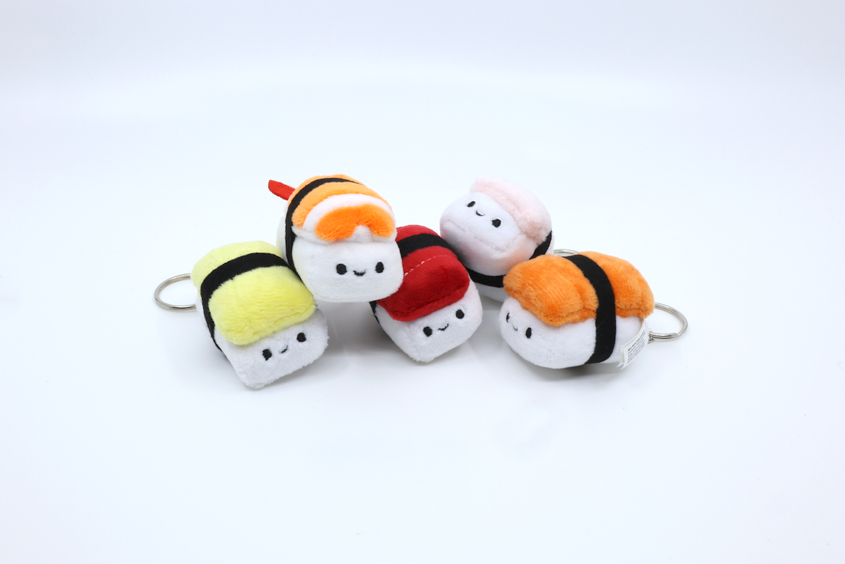 Emii Creations Tiny Nigiri Sushi Keychain - Shrimp Tuna Salmon Egg