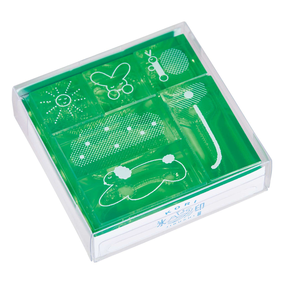 King Jim Kori Jirushi Crystal Clarity Colored Stamp 6 Piece Set