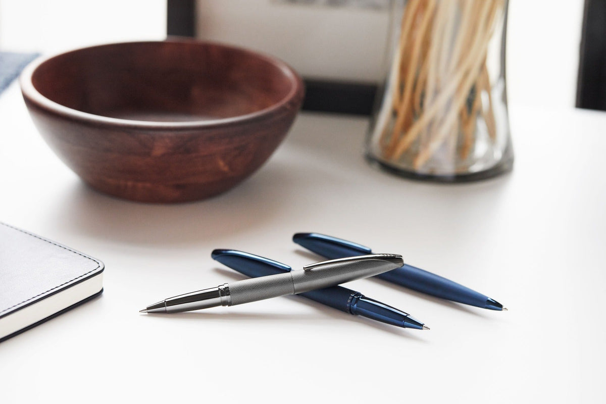 ATX Sandblasted Dark Blue Ballpoint Pen - view 5