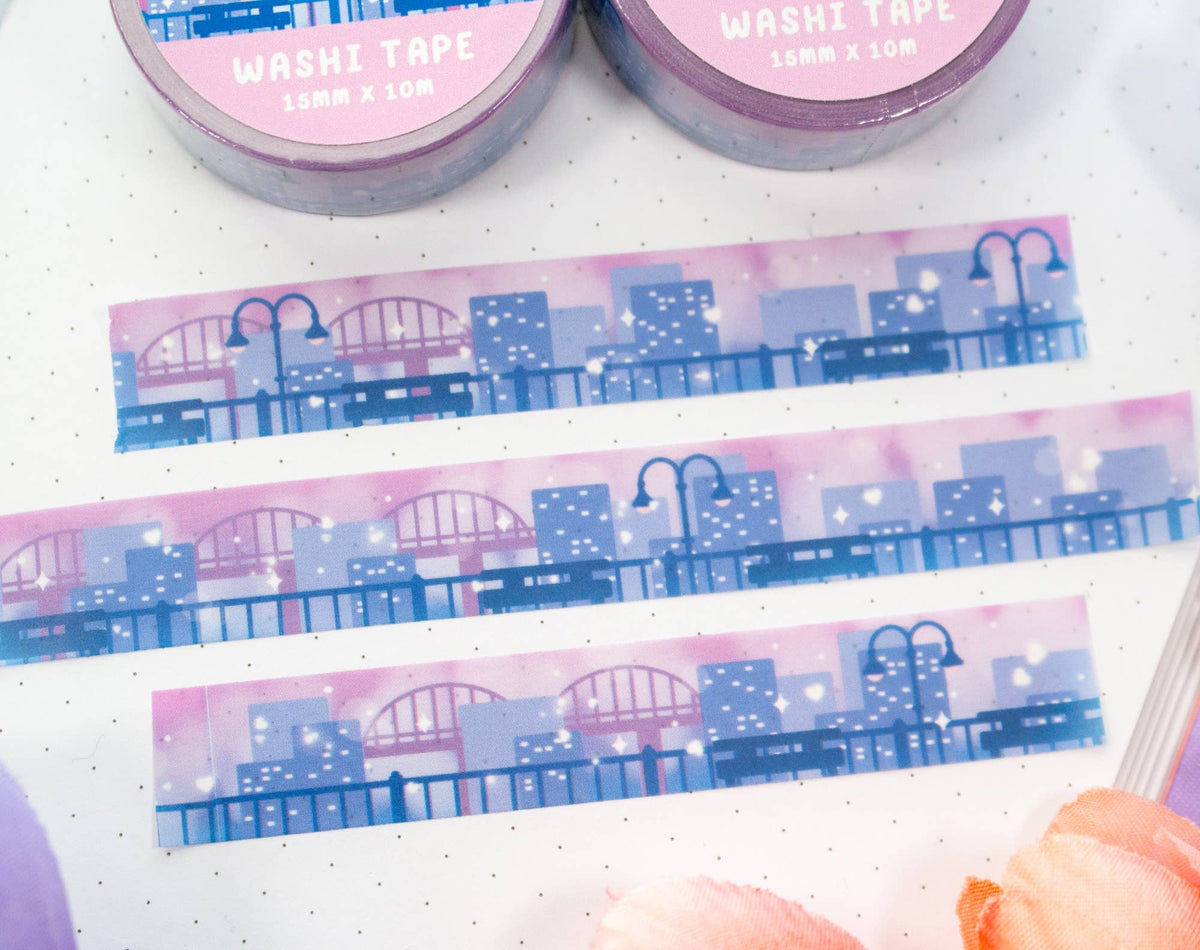 Unicorn Eclipse City Skyline Washi Tape