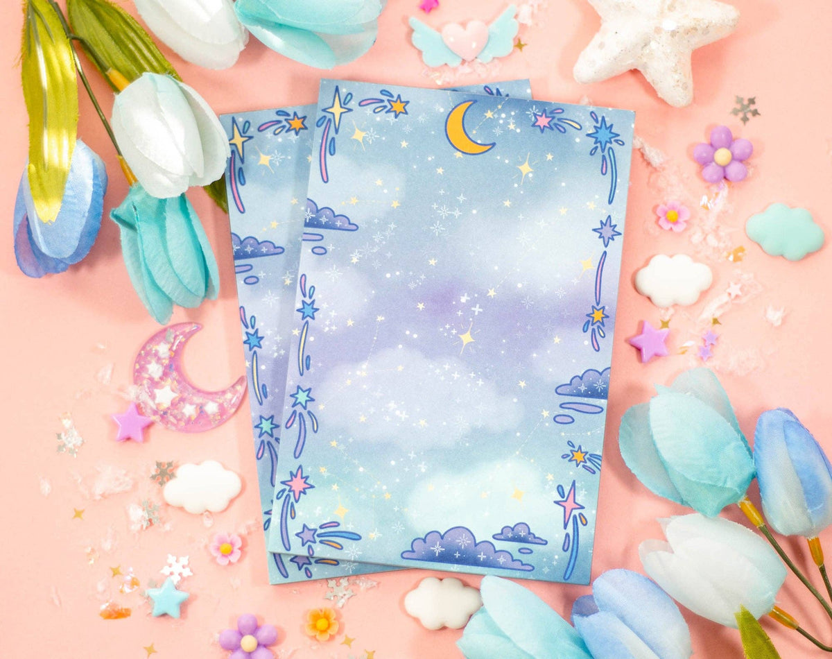 Unicorn Eclipse Celestial Galaxy Notepad