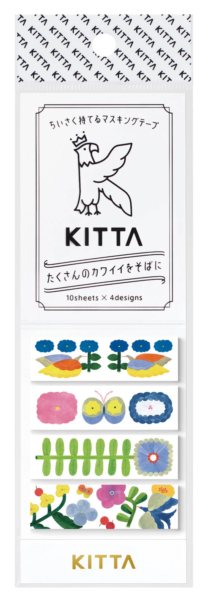 KITTA Portable Washi Decorative Tape -Stamp style Clear -: Memory