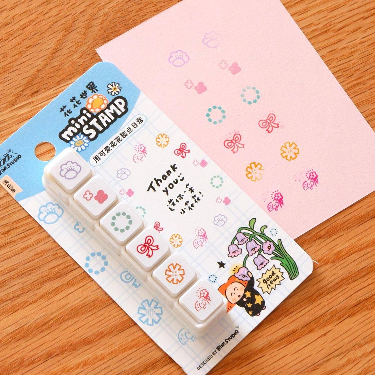 RiN! Studio Mini 6-in-1 Stamp - Flower