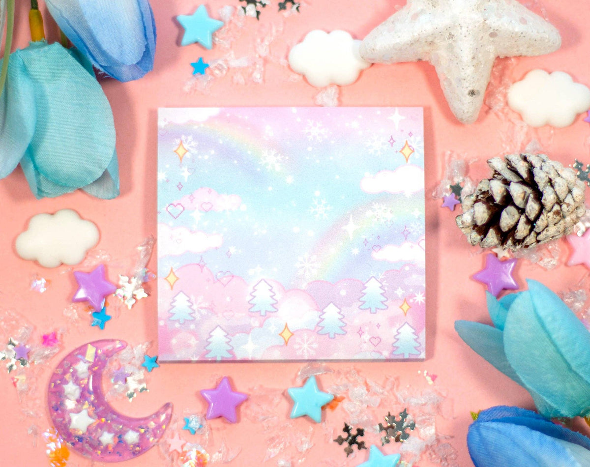 Unicorn Eclipse Whimsical Wonderland Sticky Notes