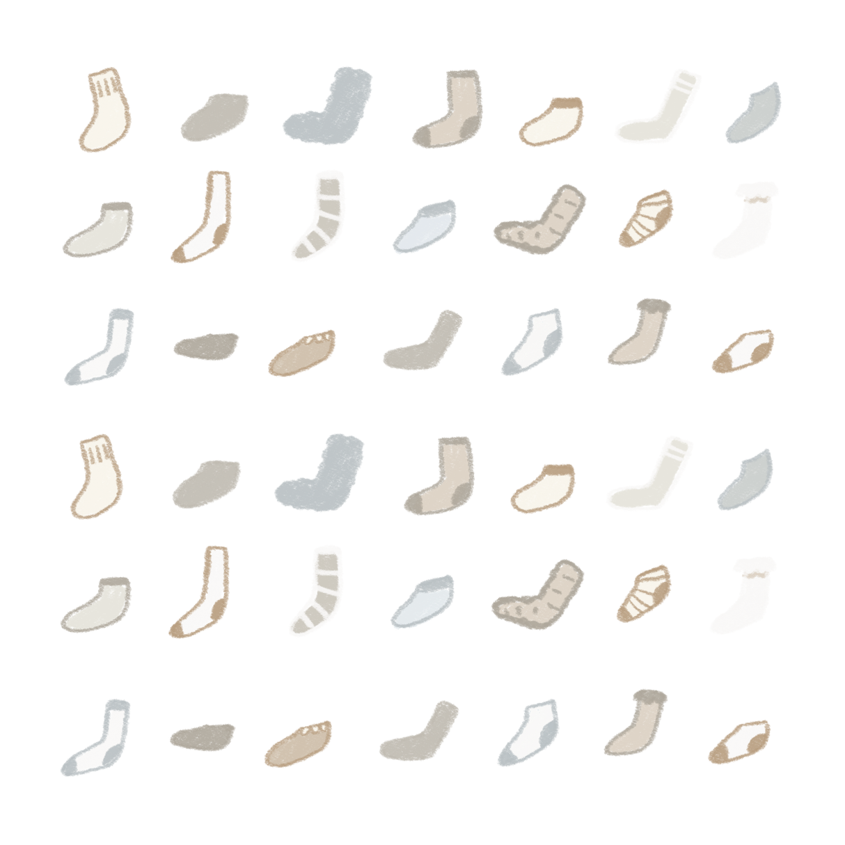 dana ate oatmeal! Lost Socks Washi Sticker Sheet