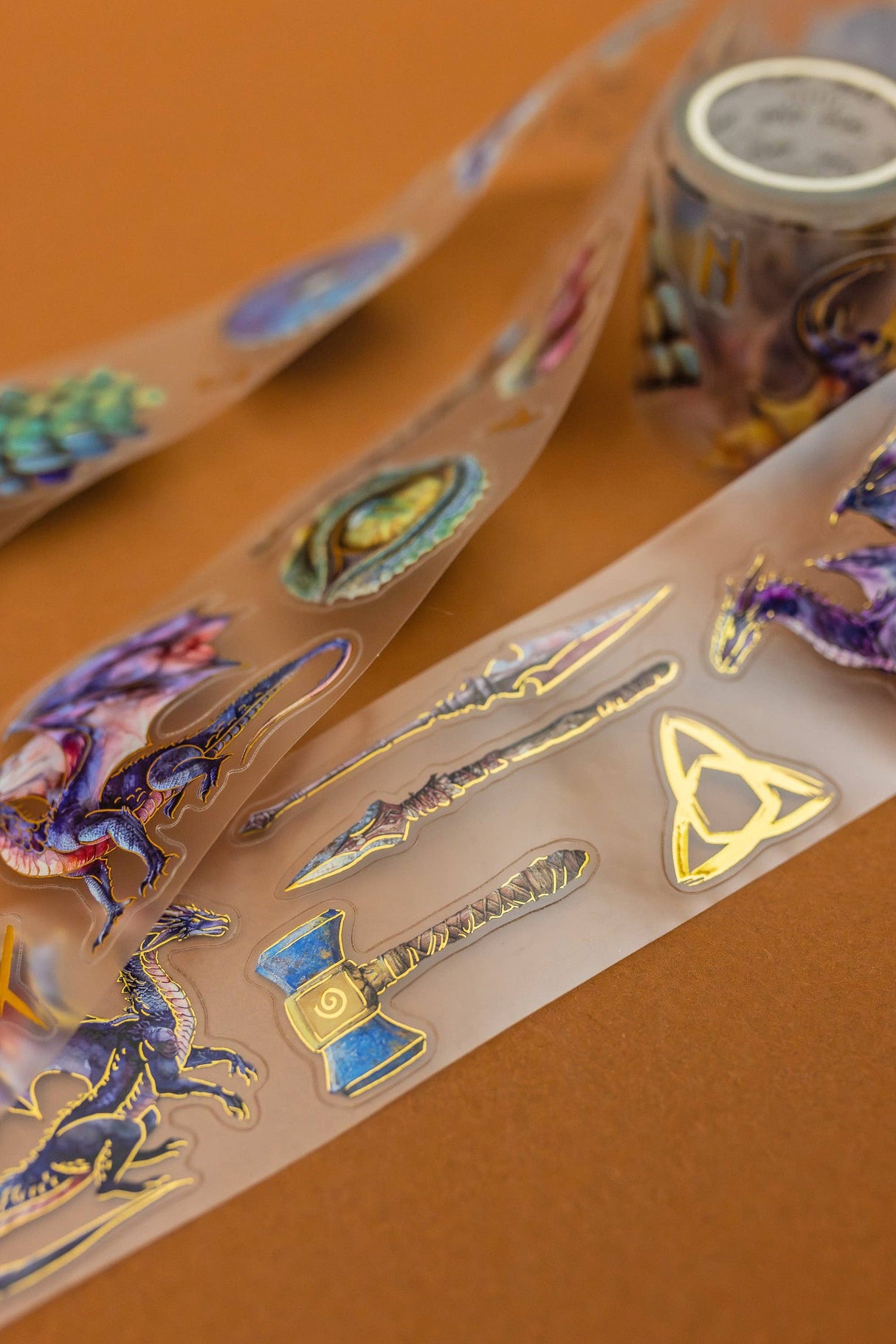 CoraCreaCrafts Dragons Transparent Tape