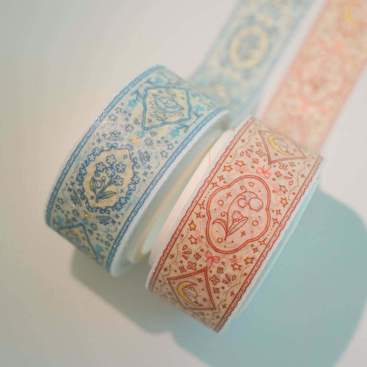 2jingis2jing Echoes of Forget Me Nots Glitter Washi Tape
