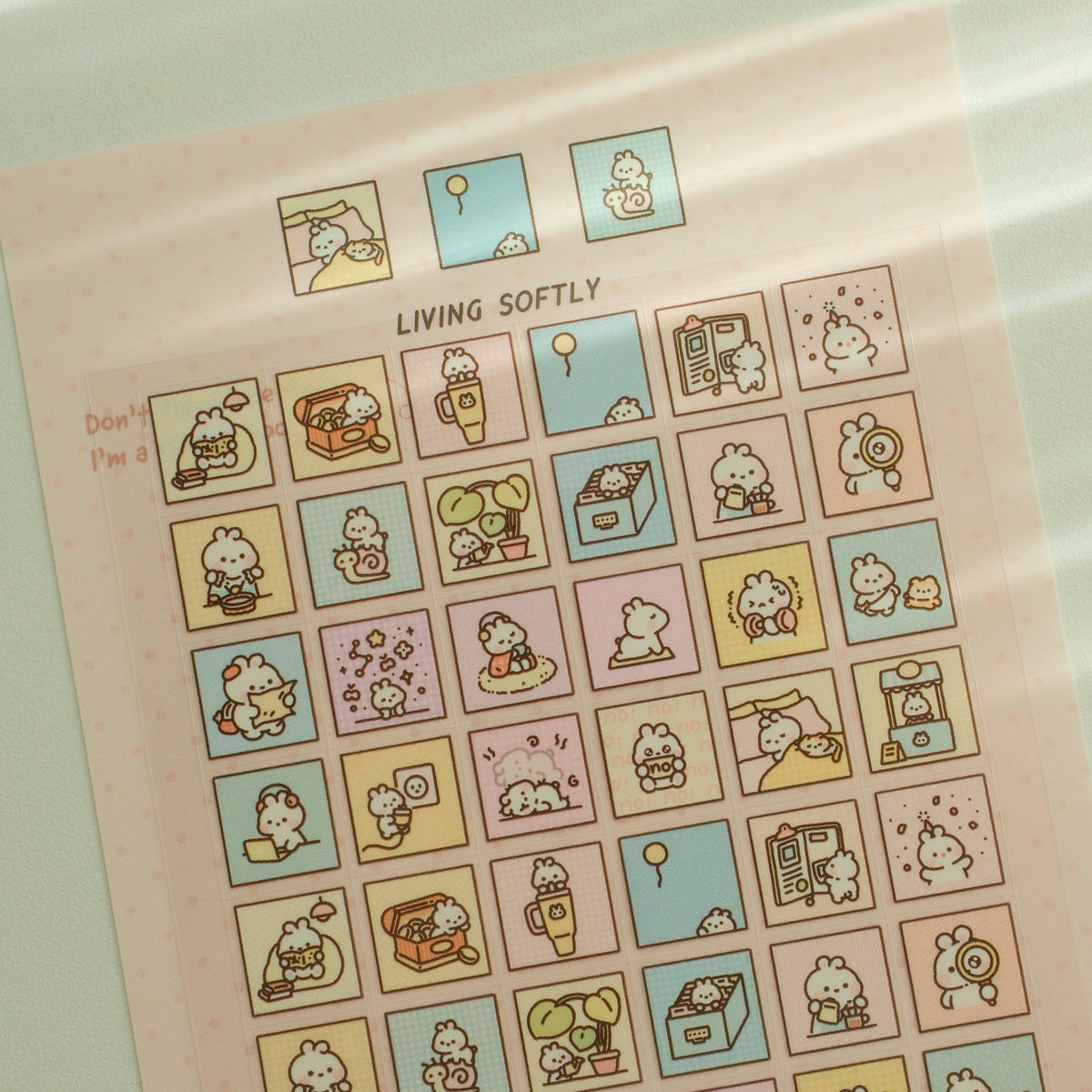 2jingis2jing Living Softly Sticker Sheet