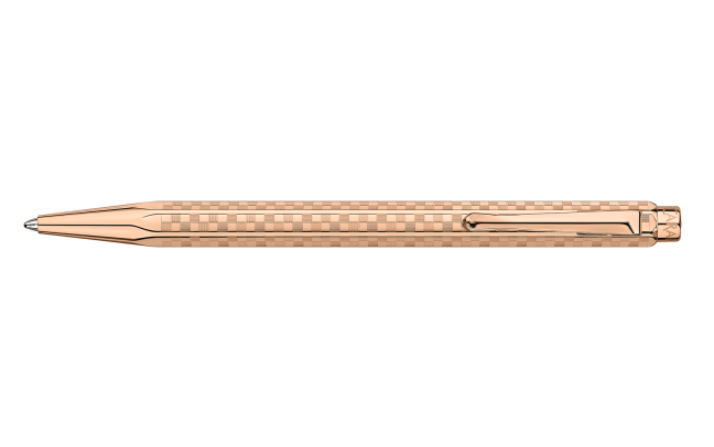 Caran D'Ache Damier Ecridor Ballpoint Pen - Rose Gold