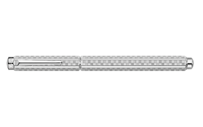 Caran D'Ache Damier Ecridor Fountain Pen - Grey Silver