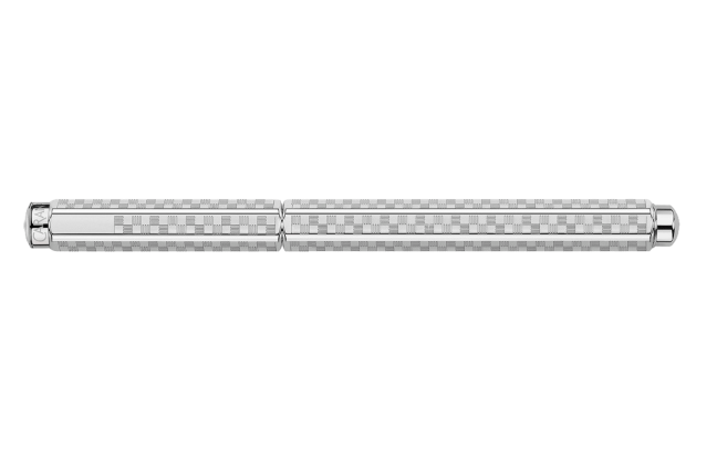 Caran D'Ache Damier Ecridor Rollerball Pen - Grey Silver