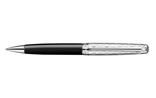 Caran D'Ache Damier Leman Ballpoint Pen Leather Case Set