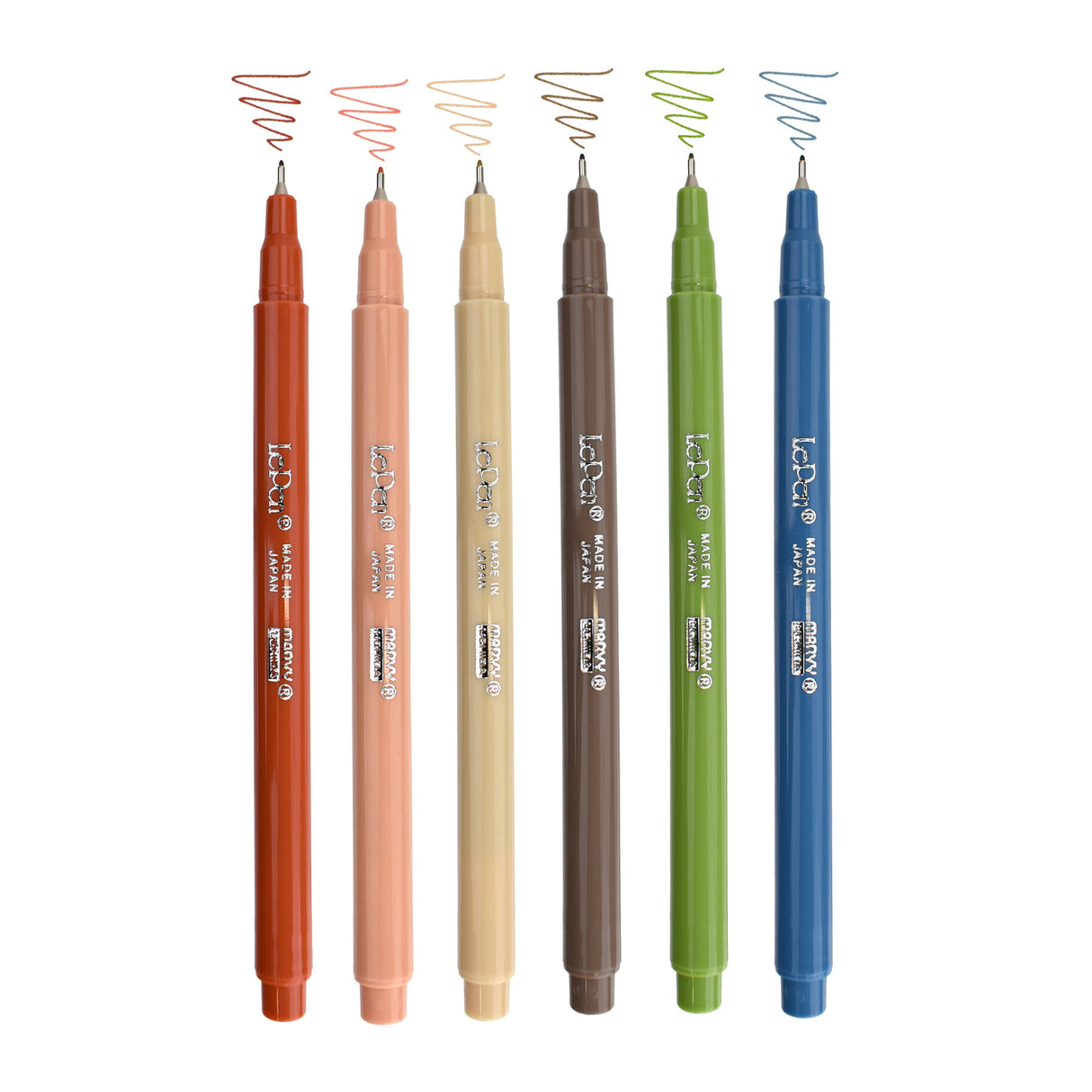 Le Pen 6 Piece Earth Tone Set