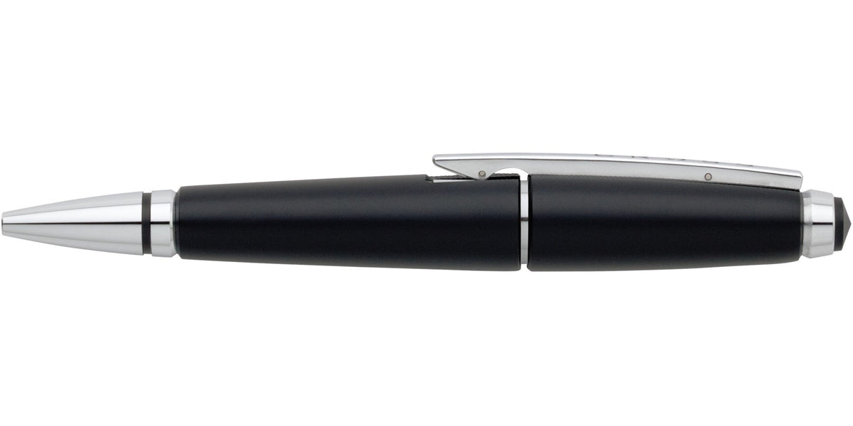 Edge Jet Black Rollerball Pen Detail
