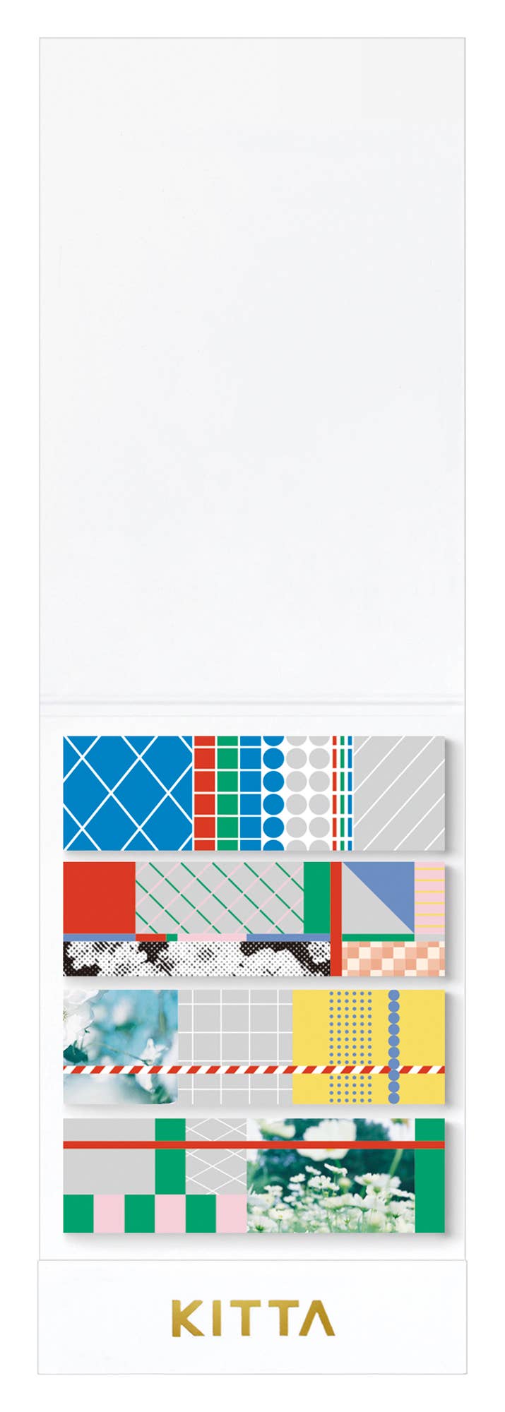 KITTA Portable Washi Decorative Tape -Stamp style Clear -: Memory