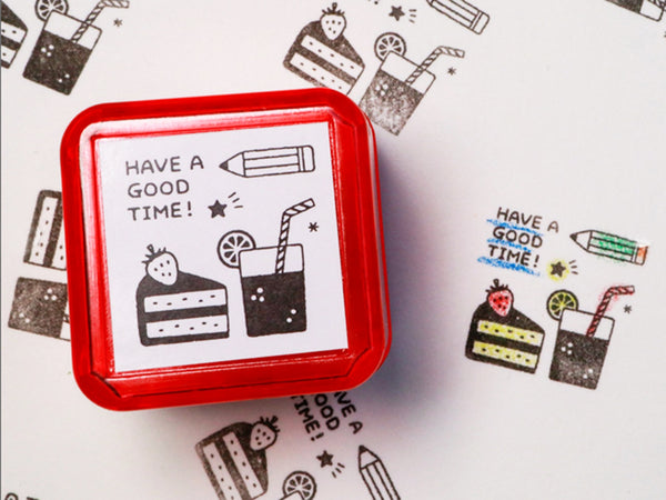 Sanby x Eric Small Things Pre-Inked Stamp - Snack