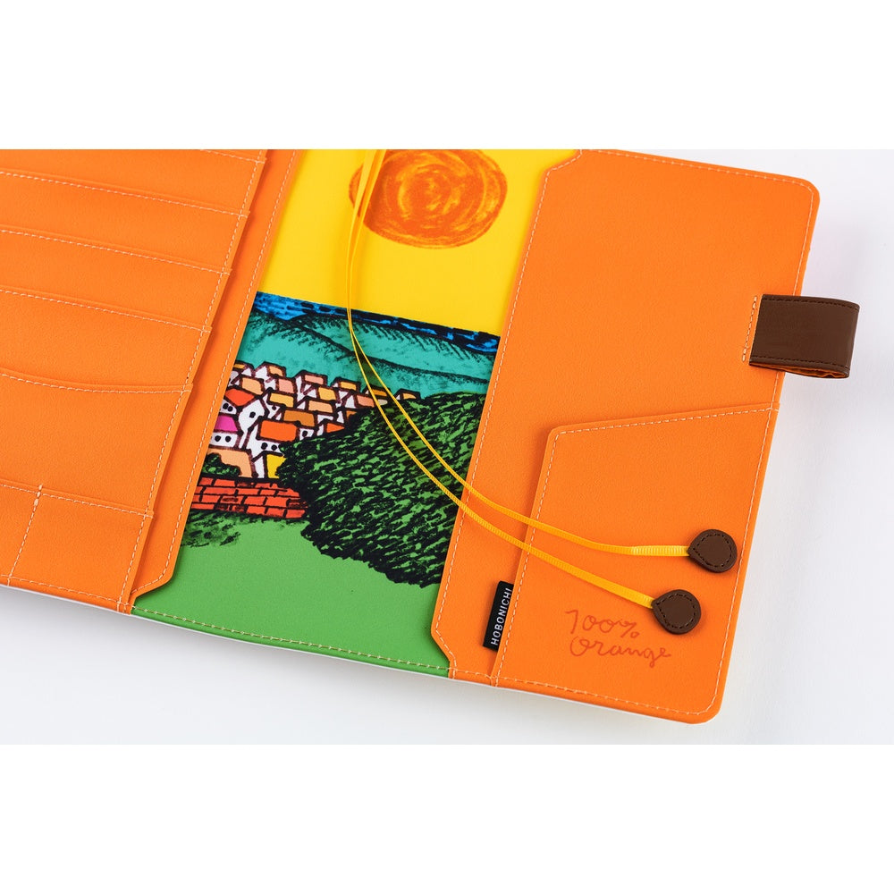 Hobonichi Techo A5 Cousin Planner Set - 100%ORANGE: Where’s the Squirrel Going (April Start)