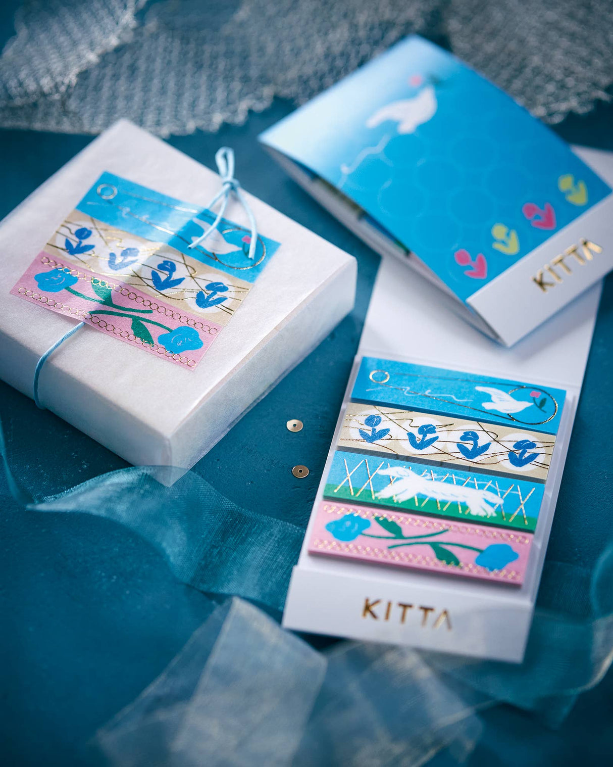 KITTA Portable Washi Decorative Tape -Stamp style Clear -: Memory