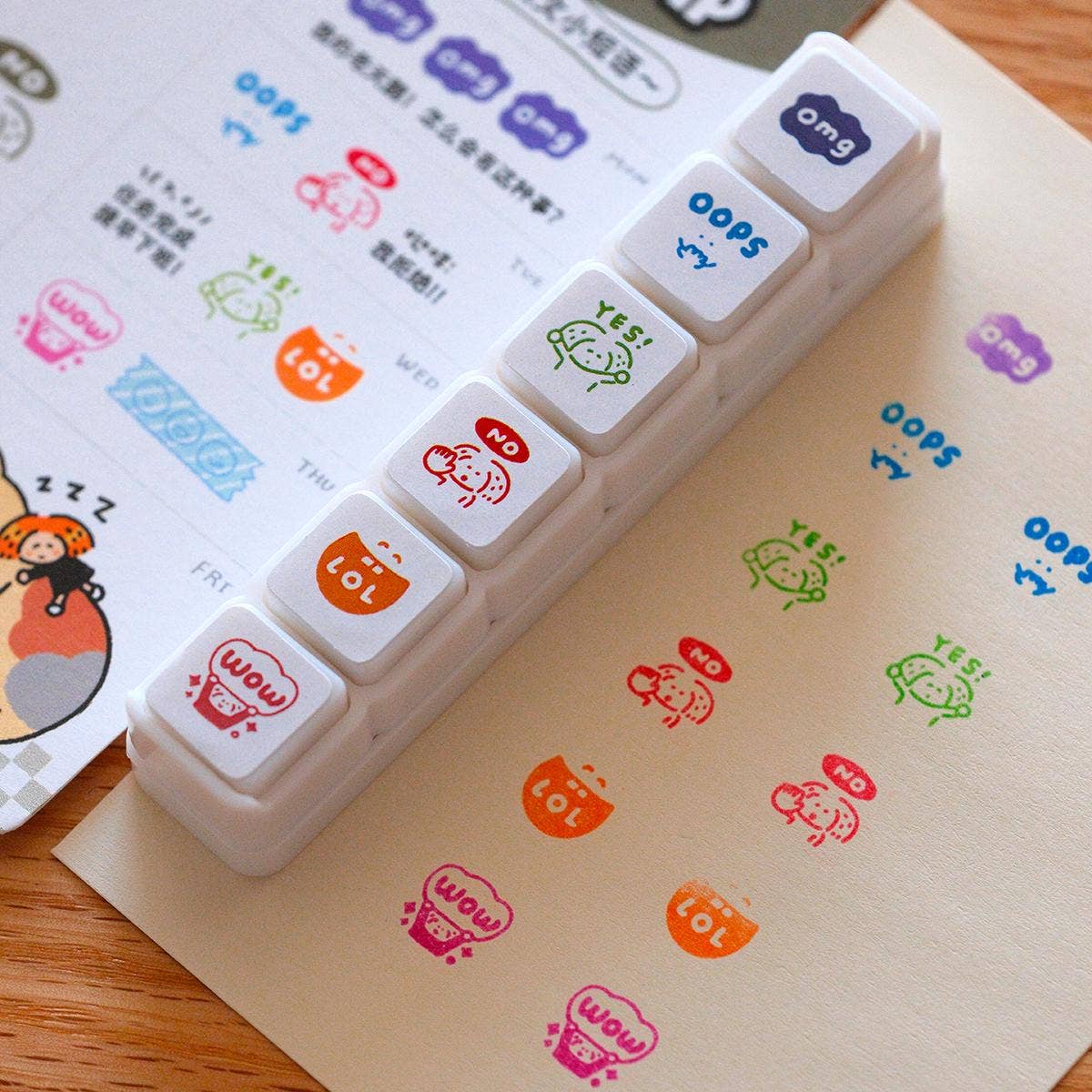 RiN! Studio Mini 6-in-1 Stamp - OMG