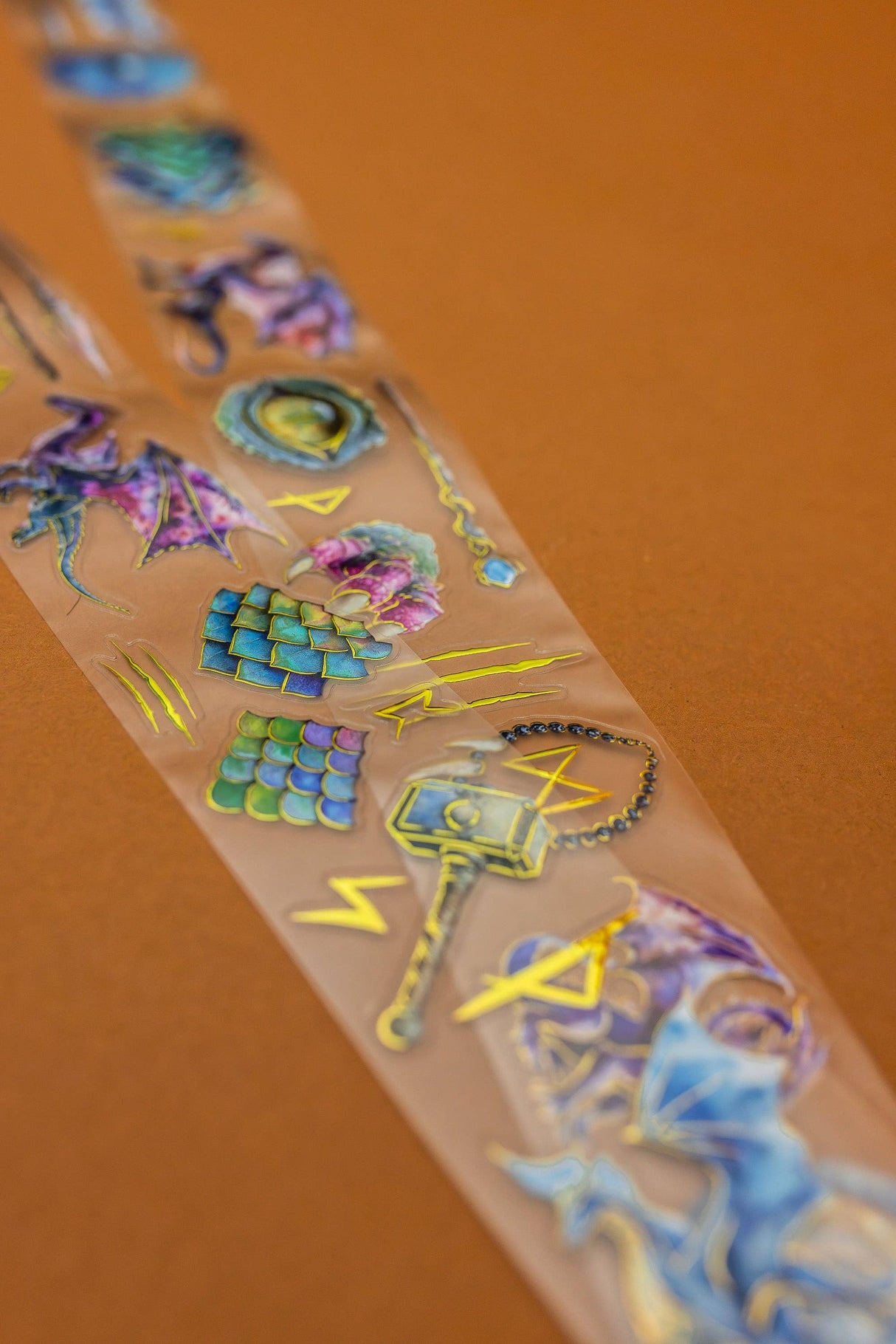 CoraCreaCrafts Dragons Transparent Tape