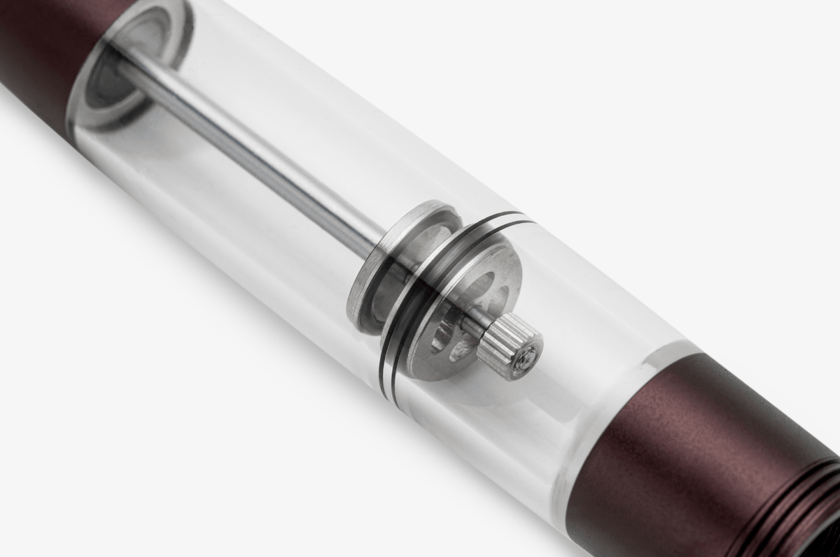Gravitas Monster Fountain Pen - Aluminum Cherry Velvet