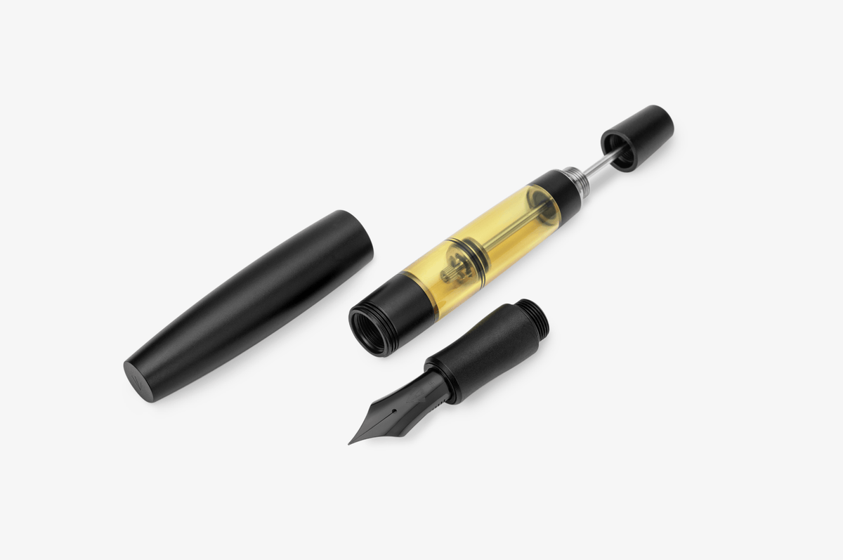 Gravitas Monster Fountain Pen - Aluminum & Ultem Black