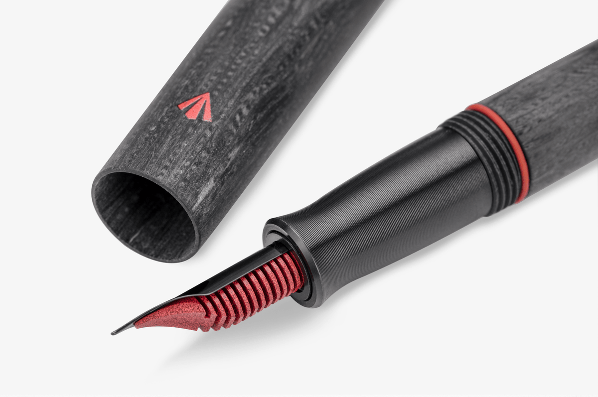 Gravitas Pocket Eyedropper Fountain Pen - Pultruded Carbon Fiber