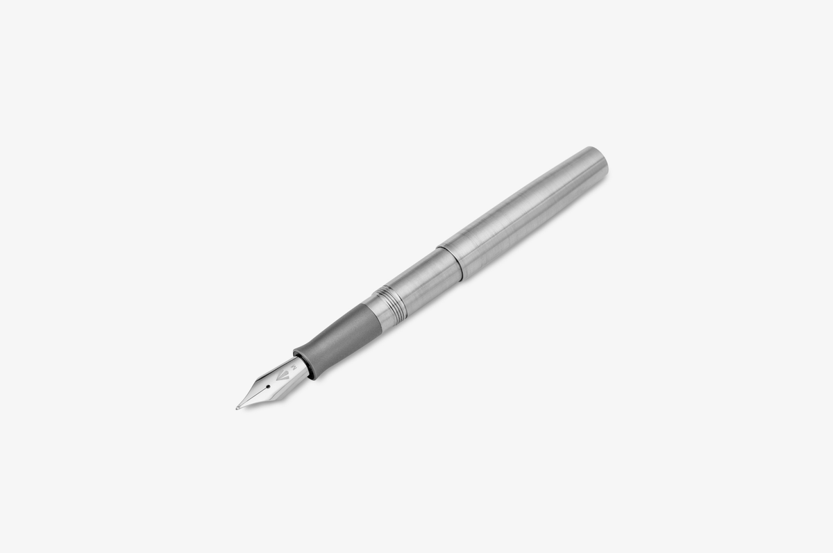 Gravitas Quark Fountain Pen - Raw Grade 5 Titanium