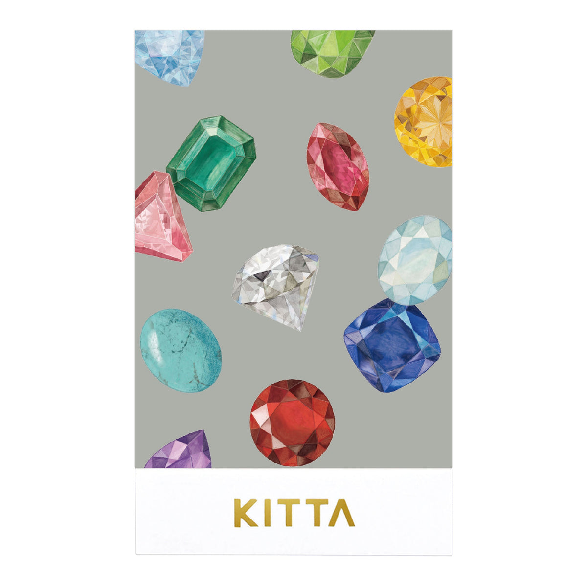 KITTA Portable Washi Decorative Tape - Clear - Gems