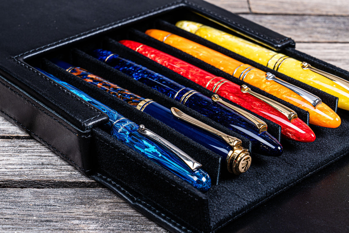 Galen Leather Magnum Opus 6 Slot Pen Case