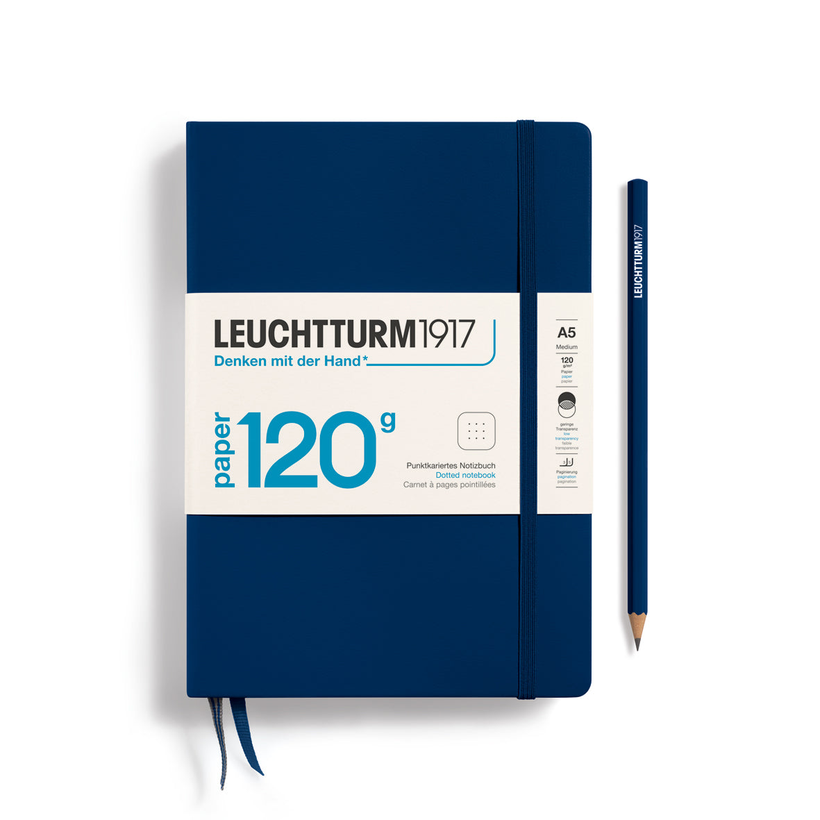 Leuchtturm A5 120g Hardcover Notebook - Dot Grid