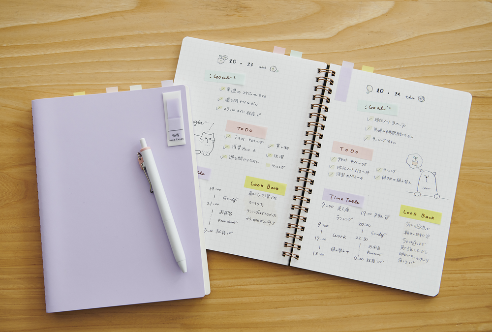 Kanmido Coco Fusen Color Sticky Notes - Medium