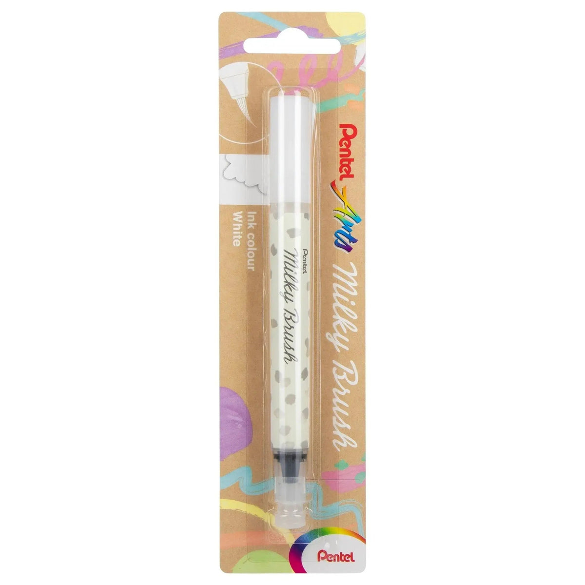 Pentel Arts Milky Brush Pen - White