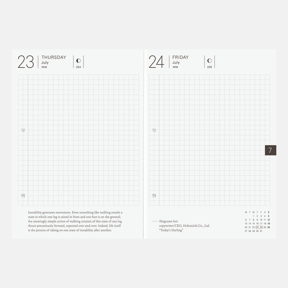 Hobonichi Techo A6 English Planner Book
