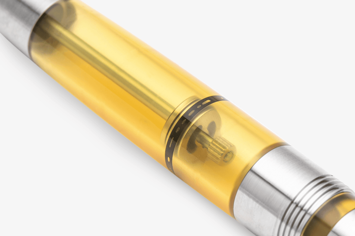 Gravitas Vac 2.0 Fountain Pen - Grade 5 Titanium Machine Finish