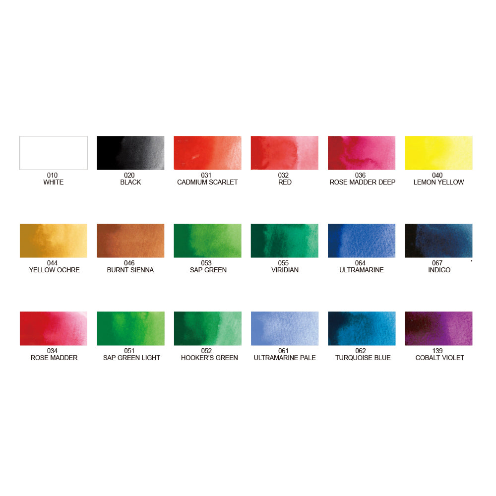 Kuretake Gansai Tambi 18 Color Set