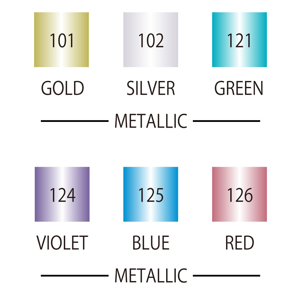 Kuretake Zig Clean Color Dot Metallic (6 Color Set)