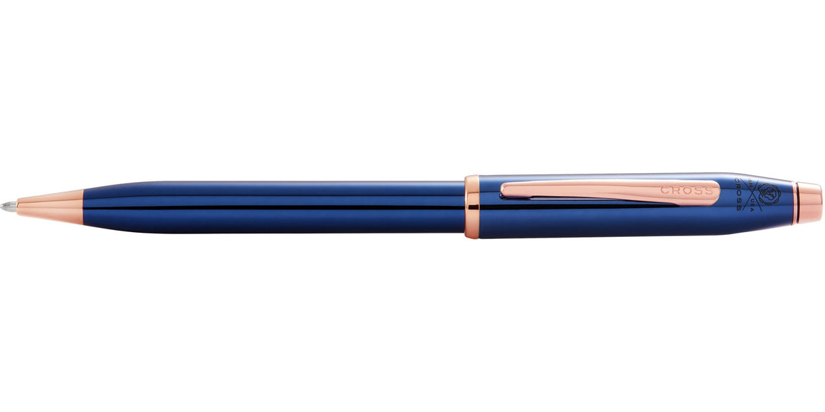 Century II Translucent Cobalt Blue Ballpoint Pen - view 3