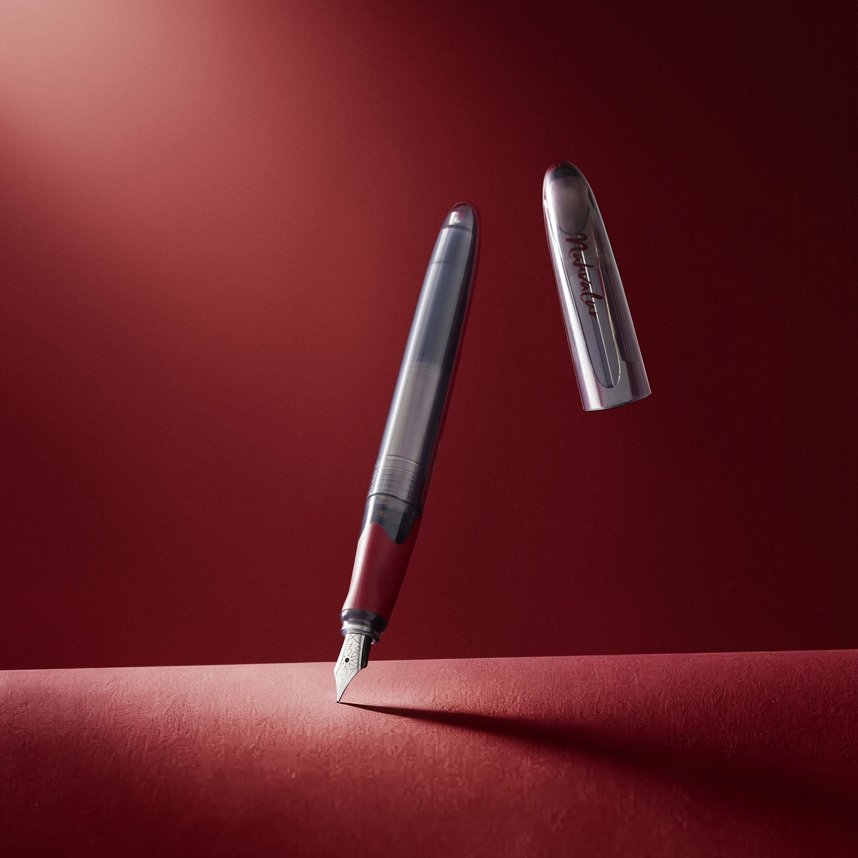 Nahvalur Triad Fountain Pen - Crimson