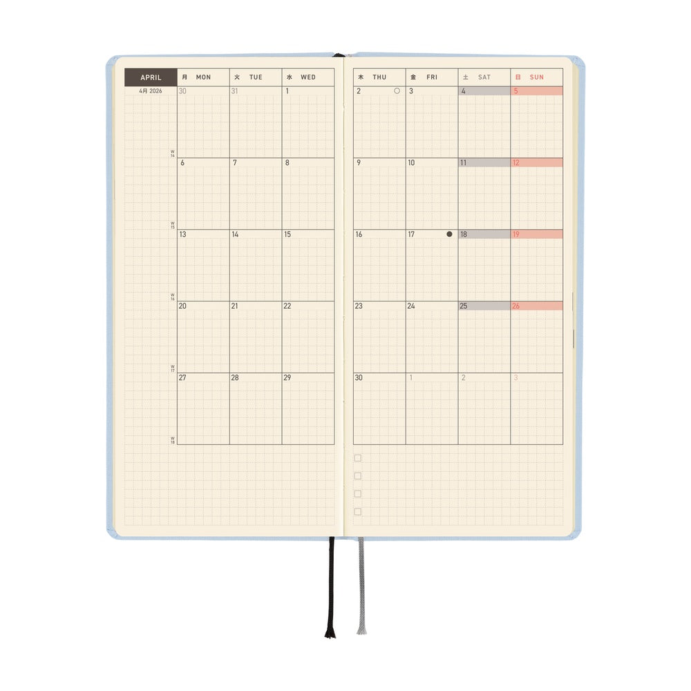 Hobonichi Techo Weeks - Colors: Sky Mist (April Start)