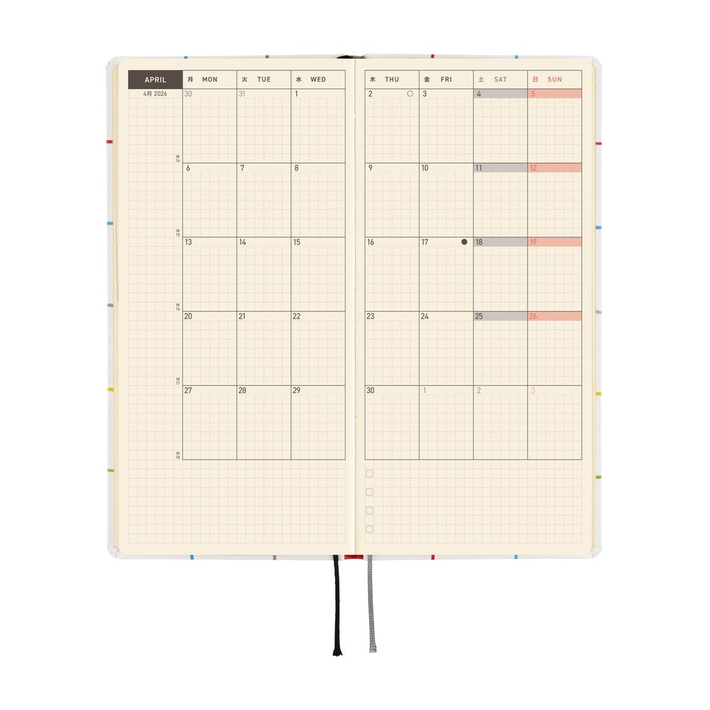 Hobonichi Techo Weeks - 100%ORANGE: Squirrel’s Moving Day (April Start)