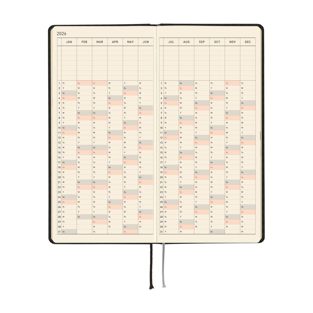 Hobonichi Techo Weeks - Paper Series: Black Gingham (April Start)