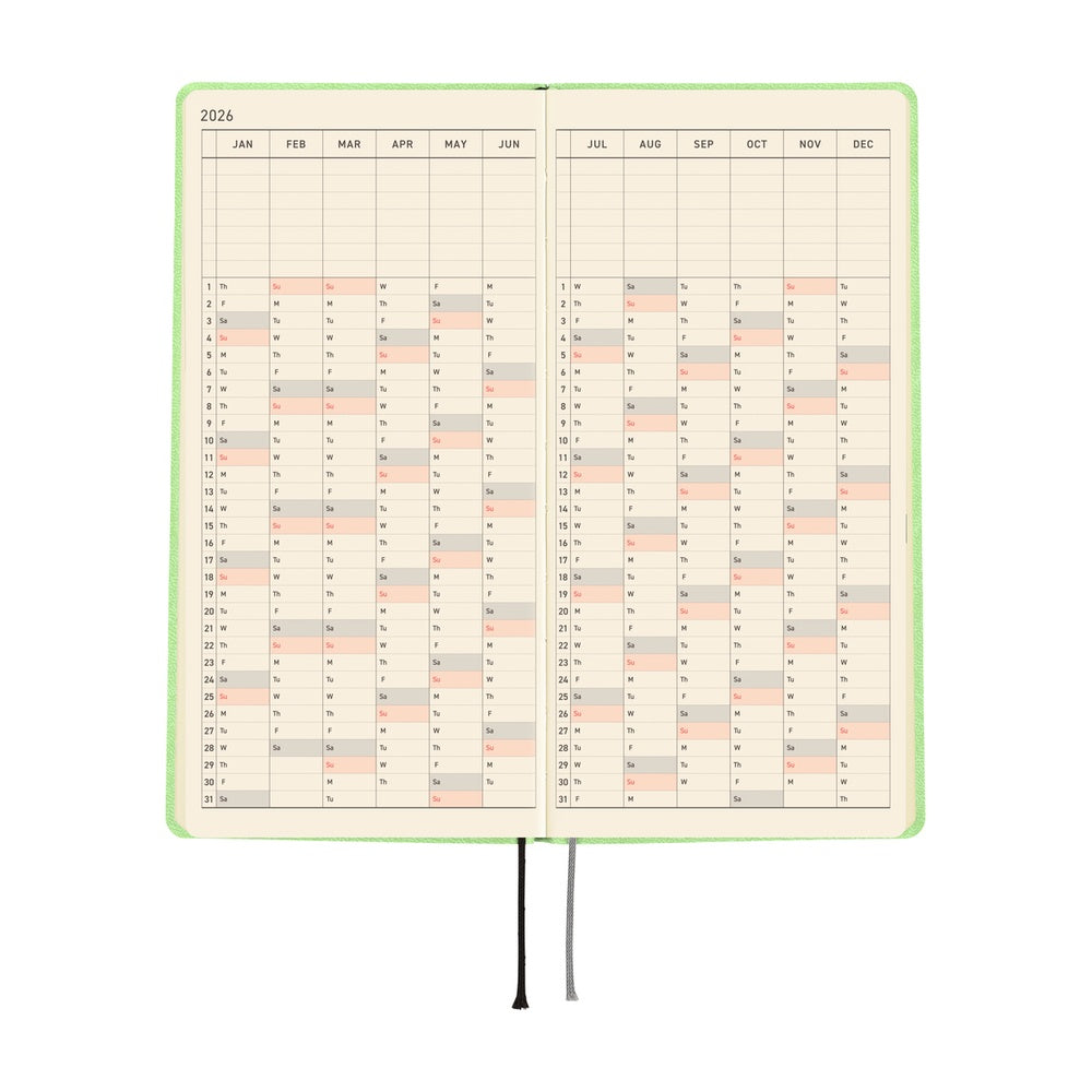 Hobonichi Techo Weeks - Smooth: Melon Sorbet (April Start)