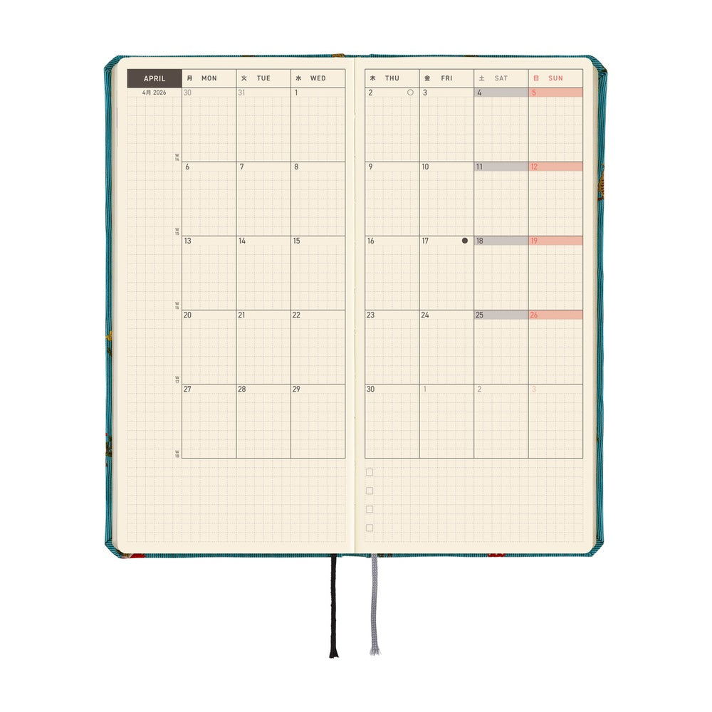 Hobonichi Techo Weeks - Bow & Tie: In the Forest (April Start)