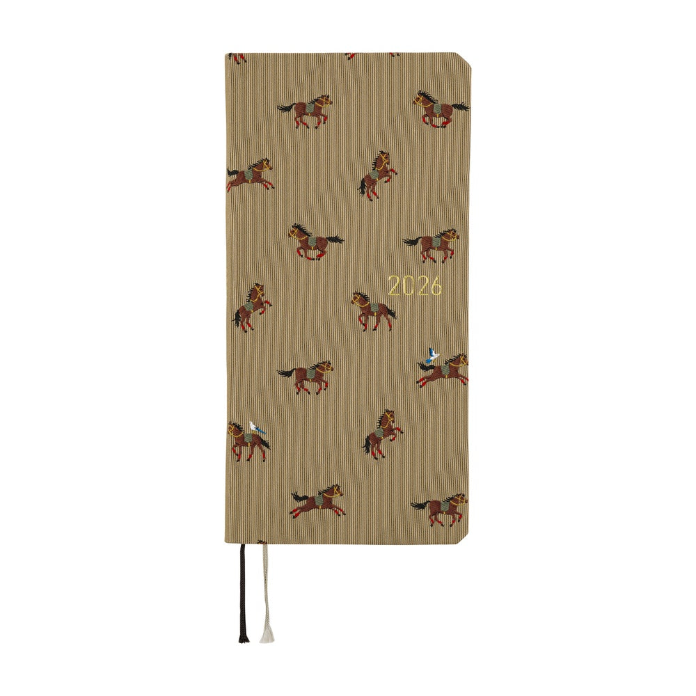 Hobonichi Techo Weeks - Bow & Tie: Galloping Horses (April Start)