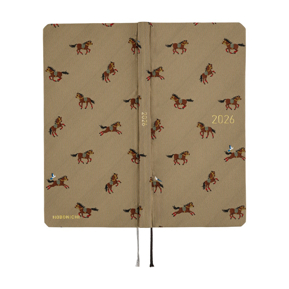 Hobonichi Techo Weeks - Bow & Tie: Galloping Horses (April Start)